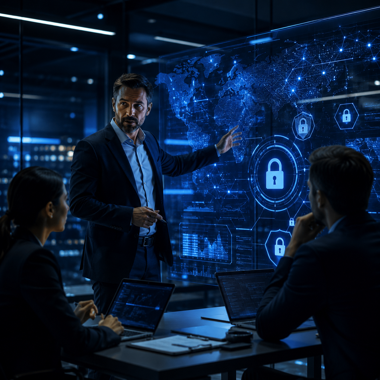 Cybersecurity trust engine visualization